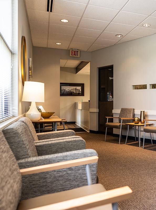 Dental office waiting area